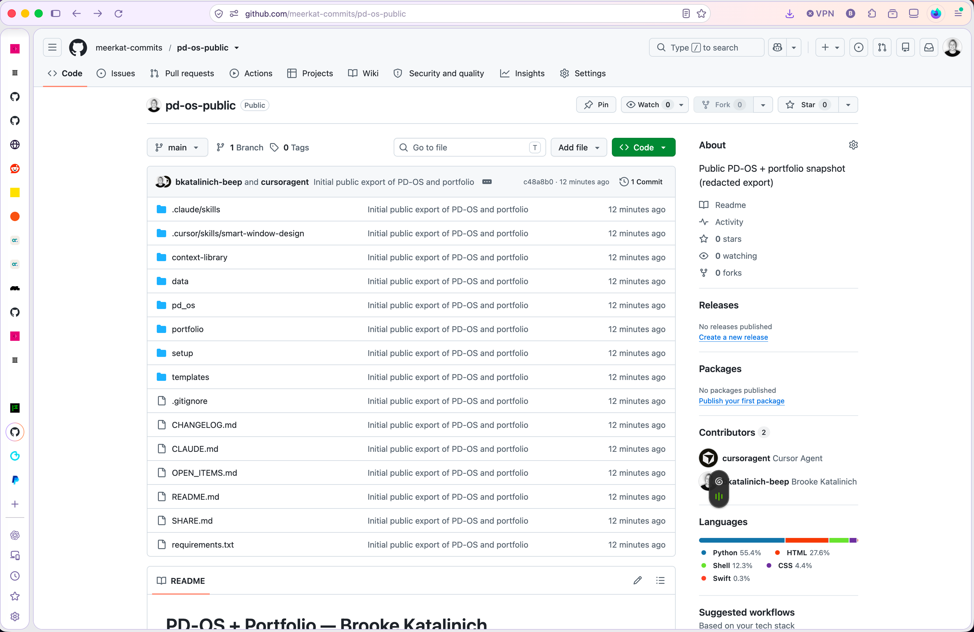 GitHub — PD-OS public repo